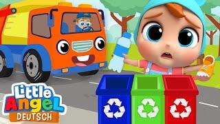 Die Müllabfuhr | Wir helfen mit! | Zeichentrick 0-3 Jahre | Little Angel Deutsch - Kinderlieder