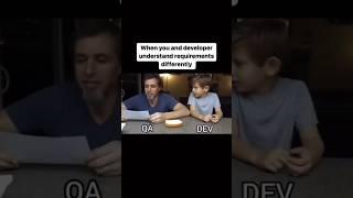 Developer vs tester funny  | software developer funny video| #shorts #developers #algorithm #dsa