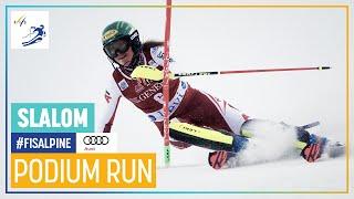 Katharina Liensberger | 3rd place | Levi | Slalom #2 | FIS Alpine