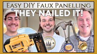 How to Create EASY FAUX PANELLING  Chateau DIY  Porcelain TREASURES Chatelains Go Shopping!