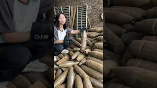 Making bone-chopping knives out of cannonballs#forge#Forge iron#Blacksmith#Craftsman#DIY#Factory#ART