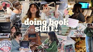 doing bookish stuff!book unboxing's, little free libraries, kindle stickers, reading Twilight