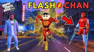 Shinchan Becomes Flash Superhero in GTA 5