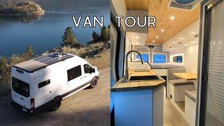 VAN TOUR | RECIRCULATING SHOWER | ULTIMATE Tiny Home On Wheels | DIY Van Conversion