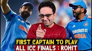 Rohit Sharma becomes the first captain to reach the finals of all ICC tournaments 