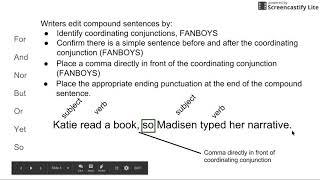 FANBOYS: coordinating conjunctions