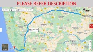 Best National Highway (NH) route from Hyderabad to Goa (BHEL-Solapur-Sangli-Belgavi-Londa-Panaji)