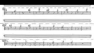 Conlon Nancarrow - String Quartet No. 3 (1987) [Score-Video]