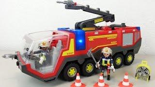 Playmobil Flughafenlöschfahrzeug 5337 auspacken seratus1 Feuerwehr Neuheit 2016