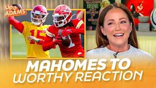 Kay Adams Reacts to Patrick Mahomes & Xavier Worthy Touchdown Connection!