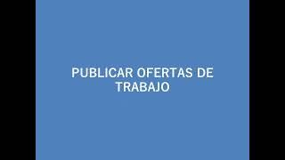 Publicar ofertas de trabajo en Insertia.net