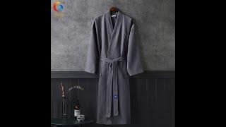 Pure cotton absorbent Waffle robe custom wholesale factory #fyp #fy