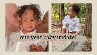 one year baby update | "sweet one" 1st birthday, at-home petting zoo, extended breastfeeding + more