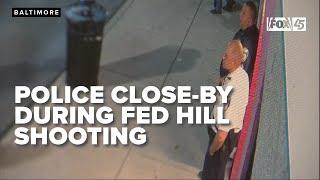 Surveillance in Fed Hill homicide shows police close-by during shooting