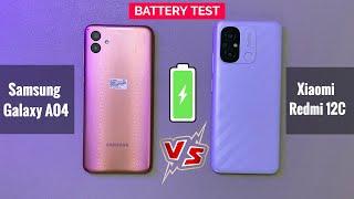 Samsung Galaxy A04 VS Xiaomi Redmi 12C Battery Drain & Charging Test