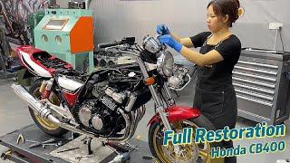 Full Restoration Honda CB400 - 1994 Timelapse!