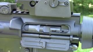 Tippmann M4 22 close up firing