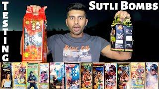 TESTING ALL SUTLI BOMB | TESTING DIFFERENT DIWALI SUTLI BOMBS 2022 | THAKUR SAURAV VLOG