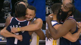 Steph Curry hyped and shows love to James Harden for passing Ray Allen for 2nd all-time 3PM