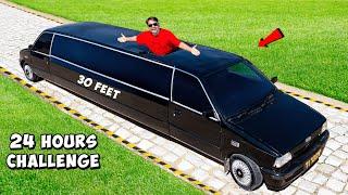 24 Hours Challenge In World's Longest Car -  दुनिया की सबसे लंबी कार | Limousine 