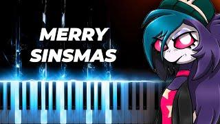 MERRY SINSMAS - HELLUVA BOSS - piano karaoke instrumental cover - SINSMAS