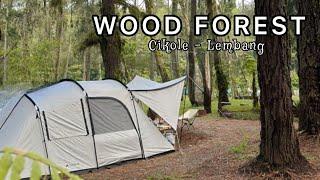 Camping Keluarga di Wood Forest | Landwolf - Eclipta | Camping Ground Cikole