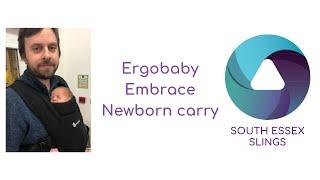 Ergo Embrace newborn carry.