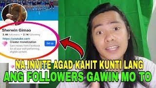 NA INVITE AGAD SA CREATOR MONETIZATION KAHIT KUNTI LANG ANG FOLLOWERS NIYA