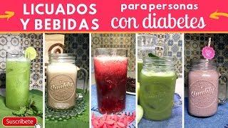 5 LICUADOS y BEBIDAS p/personas con DIABETES | Cocina de Addy