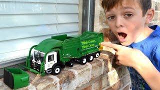 Garbage Truck Videos For Children l First Gear WM Mack TerraPro Front Loader l Garbage Trucks Rule