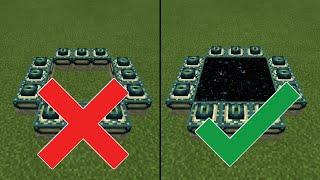 How to correctly build portal in Ender - Minecraft 