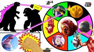 Godzilla x Kong The New Empire SPINNING WHEEL SLIME GAME w/ Figures & Toys from Movie