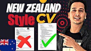 How to make New Zealand   Style Resume 2023 | Full details !