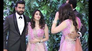 Rohit Sharma With Wife Ritika Sajdeh At Virat Anushka Mumbai Reception