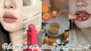 How to get  soft, plump , healthy lips !! #lipcare  #softlips #healthylips #lipbalm #lip#plumplips