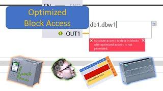 TIA Portal: Optimized Block Access / Optimized vs Standard Data Blocks