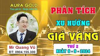 PHÂN TÍCH XU HƯỚNG GIÁ VÀNG NGÀY 9/9/2024 #nhandinhxuhuongvang, #dubaogiavang