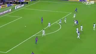 Messi gets jealous of inesta and decide to dribble the whole team!!!