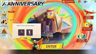 7th Anniversary Free Rewards l Free Fire New Event l Ff New Event l 7th Anniversary Event