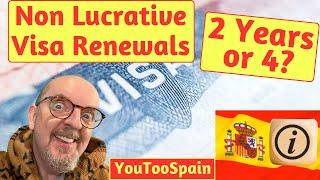 Non Lucrative Visa Spain Residency Renewals How Many Years?