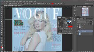 How To Make A Vogue Magazine Cover In Photoshop