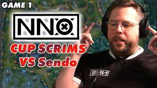 ERSTES SPIEL MIT MEINEM NNO CUP TEAM! | Scrims vs Sendo Game 1