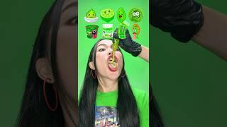 ASMR Mukbang  Random Green Food   #shorts #food #asmr #mukbang #challenge #spicyfood