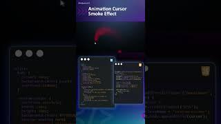 css animation cursor. smoke effect 