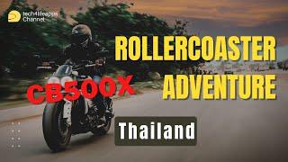 Rollercoaster Ride on a Honda CB500X in Nan, Northern Thailand