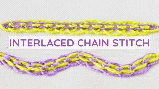 How to Embroider Interlaced Chain Stitch: Step-by-Step Tutorial for Beautiful Decorative Borders