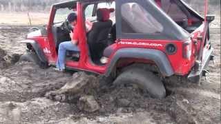 3 Jeeps Rescue Stuck SUV with Trailer and ATV