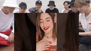 BTS reaction  Shahtaj Khan TikTok shahtajkhanoffical159 shahtajkhann  - Army BTS