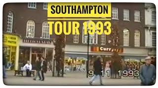 Southampton 1993 Ocean Village, Bargate Shopping Centre, Town Quay, University, Mayflower Video Tour