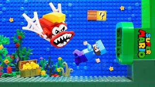 Alex & Steve CRAZY Adventure in Super Mario Bros - LEGO Minecraft Animation
